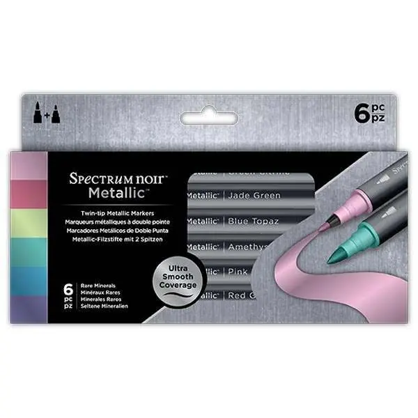 Image of Spectrum Noir Metallic Markers Rare Minerals Set of 6
