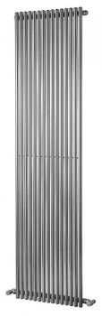 Image of Wickes Stratus Vertical Designer Radiator - Chrome 1800 x 300 mm