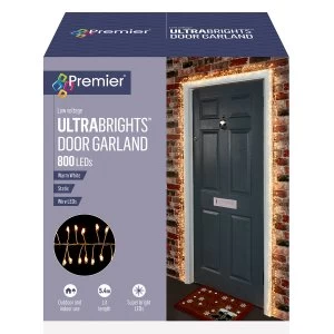 Image of Premier Decorations 5.5M Garland Door Light with 800 Warm White LEDs