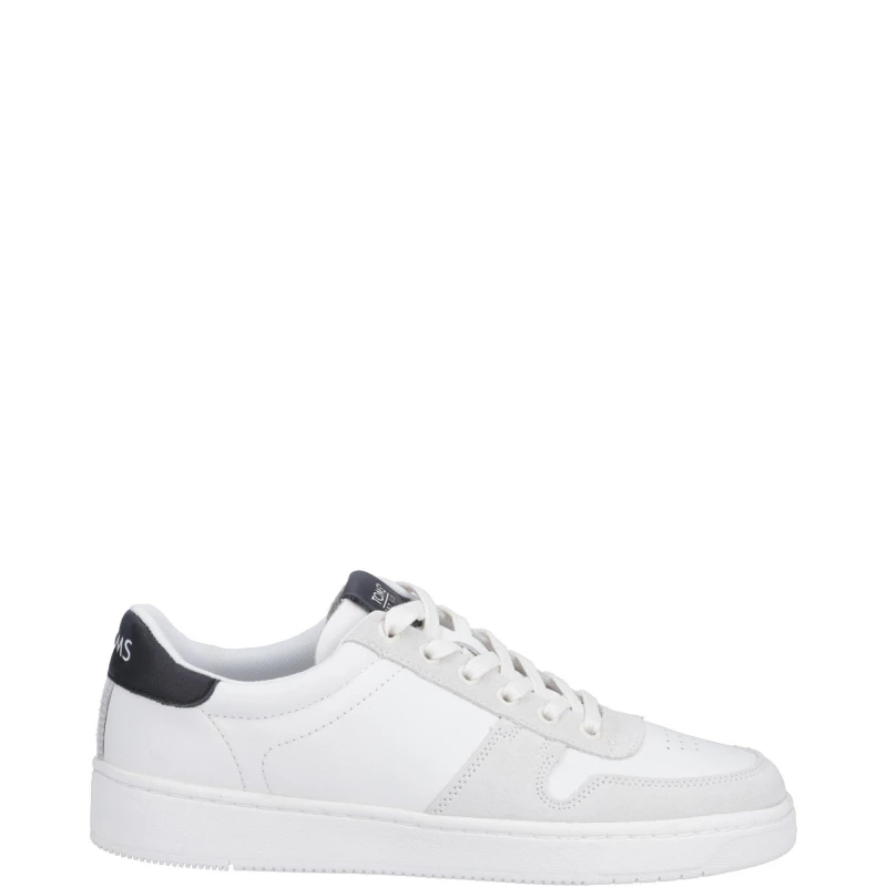 Image of TOMS Mens Trvl Lite Court Trainers White Black, 7