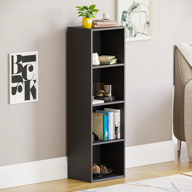 Image of Lassic Vida Designs Oxford 4 Tier Cube Bookcase Black unisex 4 Tier