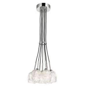 Image of 7 Light Multi Arm Chandelier Polished Nickel Finish, G9