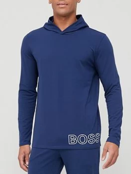 Image of Hugo Boss Identity Lounge Pullover Hoodie Navy Size L Men