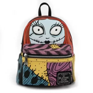 Image of Loungefly Disney The Nightmare Before Christmas Sally Cosplay Face Mini Pu Backpack