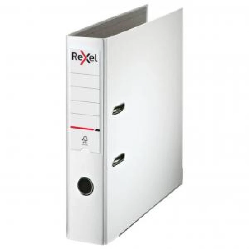 Image of Rexel Lever Arch File Polypropylene ECO A4 75mm White Pack 10 EXR86927XX
