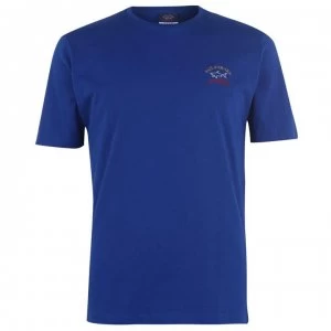 Image of Paul And Shark Crew Logo T Shirt - Royal Blue 342