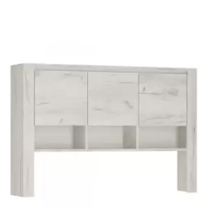 Image of Angel Top Unit For Desk In White Craft Oak Effect