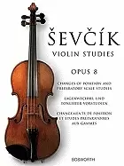 Image of sevcik violin studies opus 8 changes of position and preparatory scale stud
