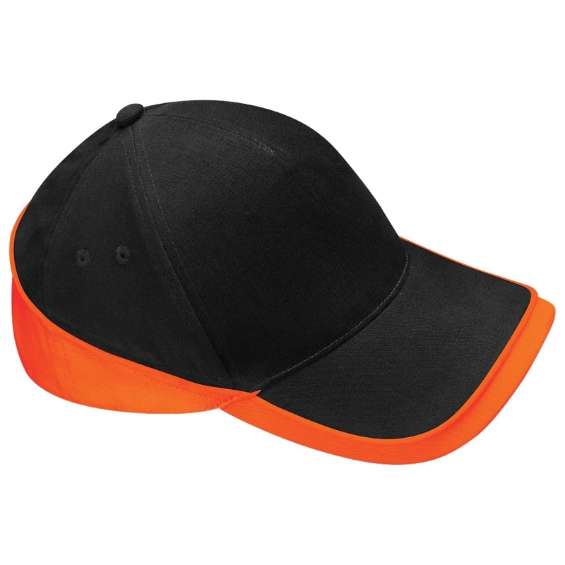 Image of Beechfield Beechfield Men Teamwear Competition Cap Baseball Headwear in Black One Size Male 5055747772883