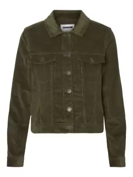 Image of NOISY MAY Corduroy Jacket Women Green