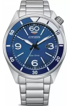Image of Gents Citizen Eco-Drive Bracelet Wr100 Watch AW1711-87L