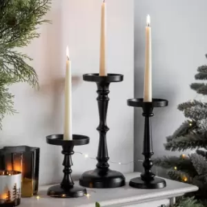 Image of Crossland Grove Pensford Candlestick Black Small
