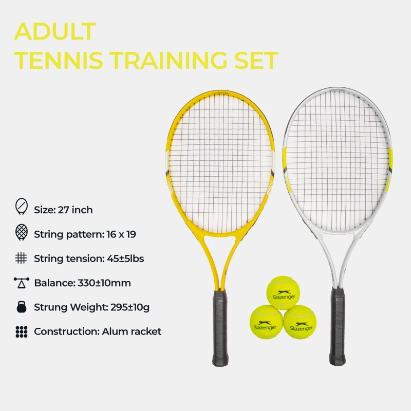 Image of Donnay Kids Tennis Rackets White/Yellow unisex One Size