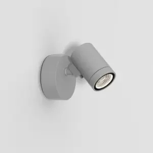 Image of Bayville Single Spot LED Outdoor Spotlight Textured Grey IP65