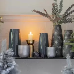 Image of Gallery Interiors Set of 2 Candle Holder Perlan / Ice Blue / Small