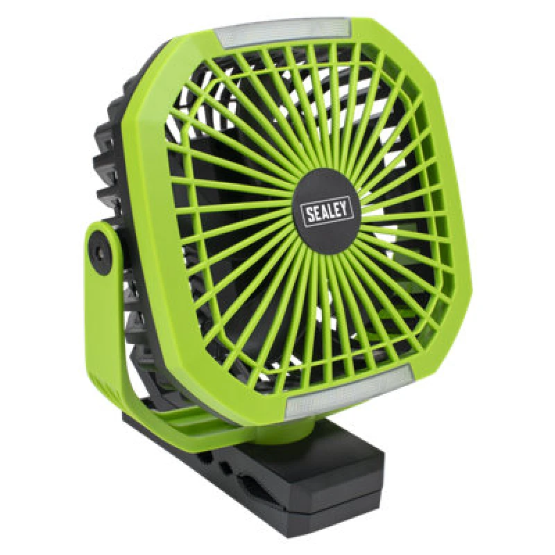 Image of Sealey Portable Clip Fan with Worklight