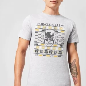 Image of DC Comics Batman I Do Not Smell Mens Christmas T-Shirt in Grey - M - Grey