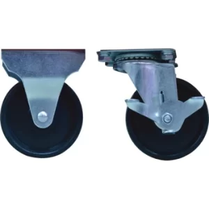 Image of Castors 4X1-1/4 PP, 2 X Fix, 2 X Swiv Braked: Senator 27"