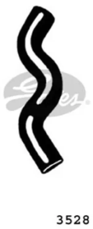 Image of Curved Radiator Hose 250mm X 31 Gates 3528