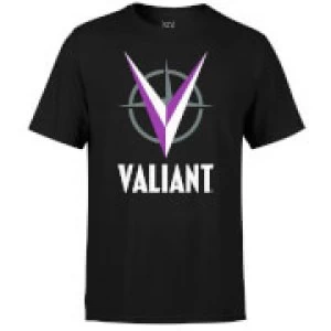 Image of Valiant Comics Logo Violet T-Shirt - Black - M