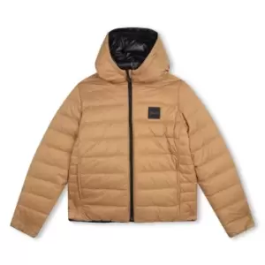 Image of Boss Reversible Puffer Jacket Boys - Black