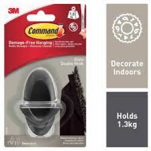 Image of Command Medium Self Adhesive Double Hook Slate