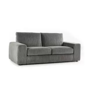 Image of Luciana Luxury Jumbo Cord 3 Seater Sofa Charcoal