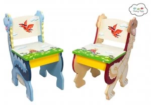 Image of Fantasy Fields Dinosaur Table and Chairs Set.