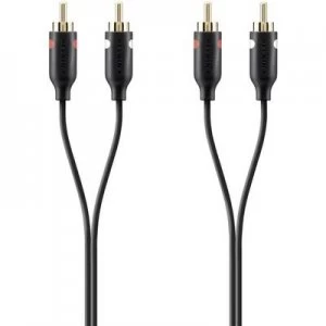 Image of Belkin RCA Audio/phono Cable [2x RCA plug (phono) - 2x RCA plug (phono)] 2m Black gold plated connectors