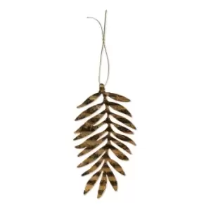 Image of I Saw It First House Doctor Leaf Ornament - Metallics