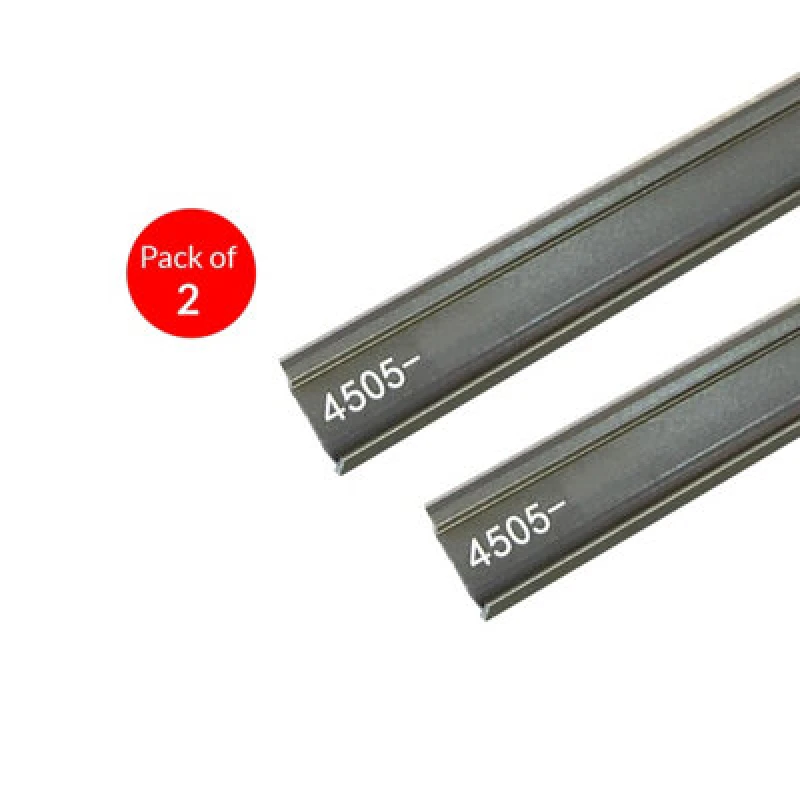 Image of Ener-J Aluminium Embedded Skirting Trims (2.2 Cms Height) For 4mm Spc Wall Panels, White Size: 25 X 10 X 3000 mm (Pack Of 2)