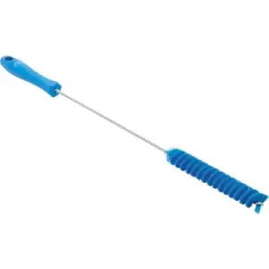 Image of Vikan Pipe brush with handle, medium, Ø 20 mm, pack of 15, blue