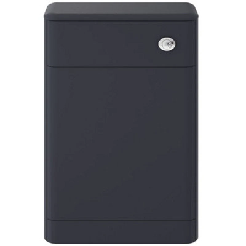 Image of Hudson Reed Solar Back-To-Wall Wc Unit, Matt Grey, 552 X 800 X 201 mm, Wall-Mounted, 5 Year Guarantee