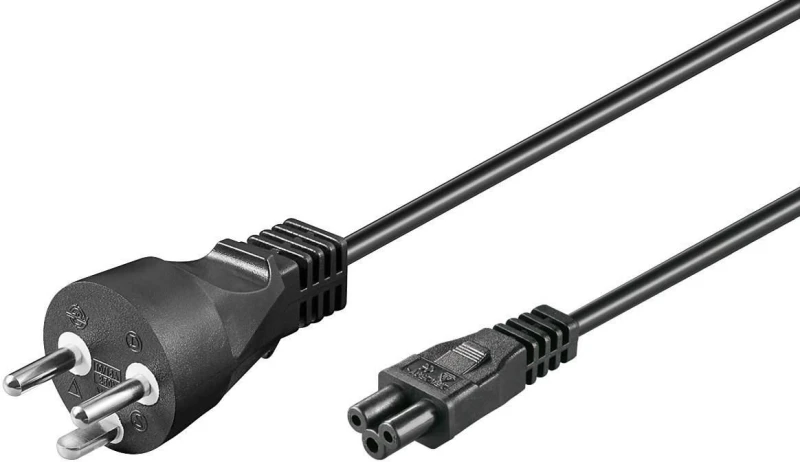 Image of Microconnect PE120810 power cable Black 1m Power plug type K C5 coupl