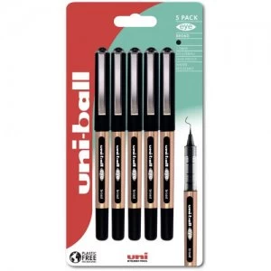 Image of Uni-Ball Eye Broad UB-150-10 BK Plastic Free Packaging PK5
