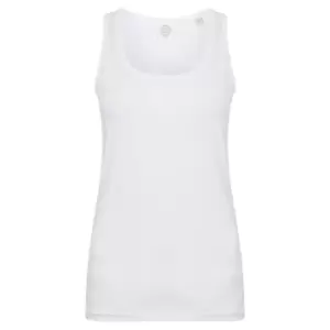 Image of SF Womens/Ladies Feel Good Stretch Sleeveless Vest (M) (White)