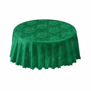 Image of Green & Sons Table Cloth Damask Rose 70" Forest Green