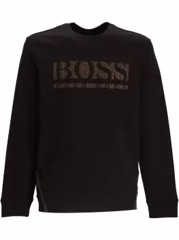 Image of BOSS Logo Pixel Salbo Sweatshirt Black