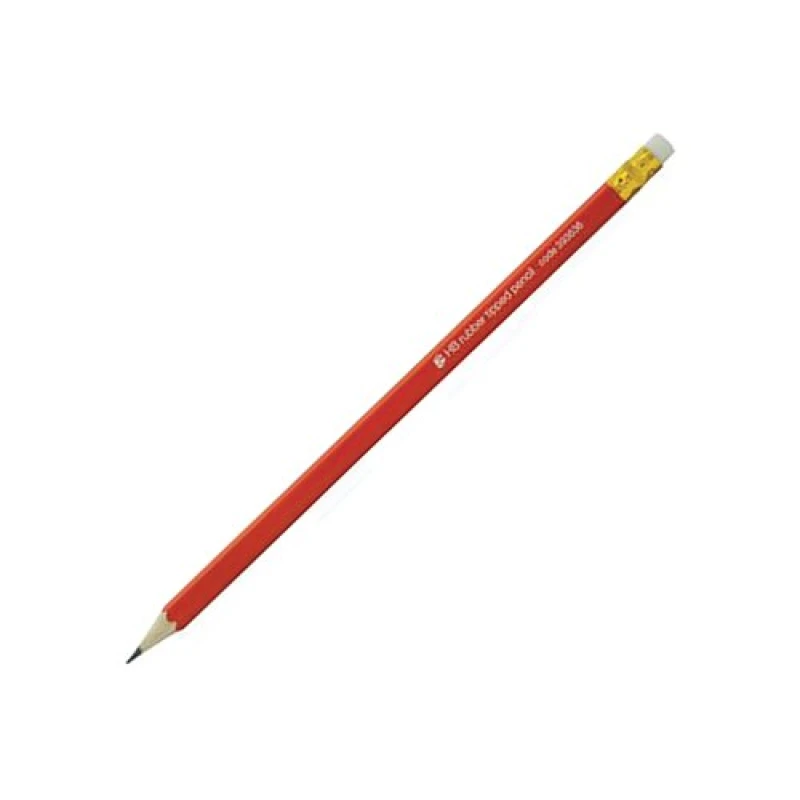 Image of 5 Star Pencil with Eraser HB Red Barrel (12 Pack) 393636