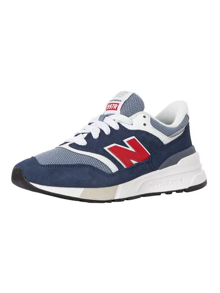 Image of New Balance 997R Suede Trainers Navy/Arctic Grey 9 UK
