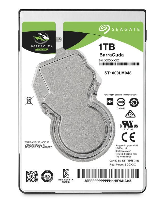 Image of Seagate 1TB BarraCuda 2.5 SATA 6Gbs 128MB 5400RPM Hard Drive ST1000LM048