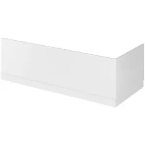 Image of Gloss White 700mm Bath End Panel with Plinth - OFF170 - White - Hudson Reed
