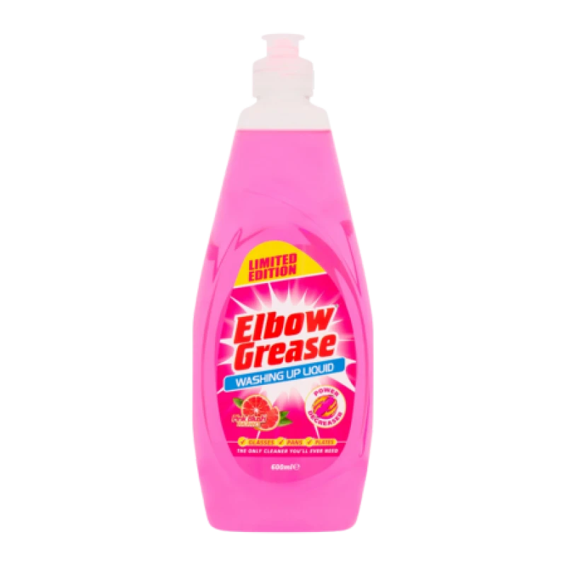 Image of Elbow Grease Pink Dishwashing Detergent - 600ml 600-463084