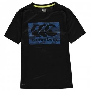 Image of Canterbury CCC Large Logo T Shirt Junior Boys - Black