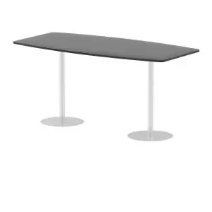 Image of Italia Poseur Table High Gloss 2400 Top 1145 High Black