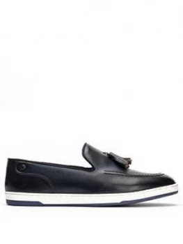 Image of Base London Tassle Loafers - Navy