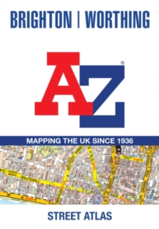 Image of Brighton and Worthing A-Z Street Atlas. Paperback. By AZ Maps Books