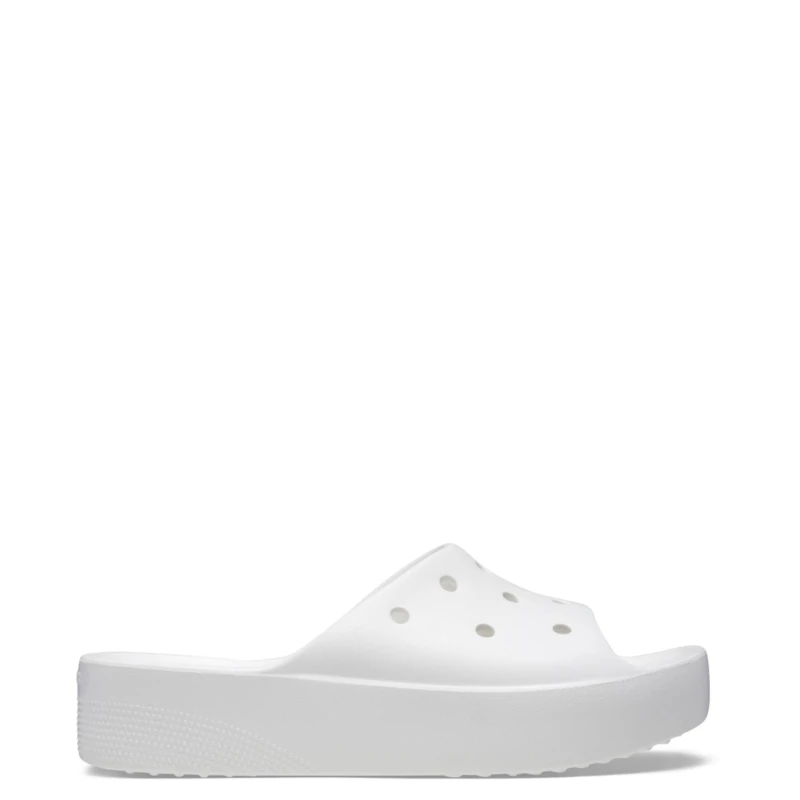 Image of Crocs Women Classic Platform Slides White 6