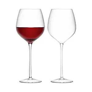 Image of Lsa Clear Wine Glasses, Set of 2