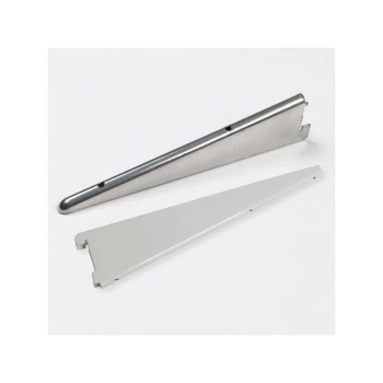 Image of White Anti Microbial Twin Bracket 177mm - TSBW06 - Rothley